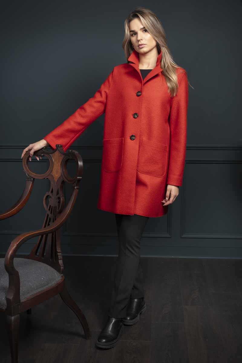 Orange Swing Coat