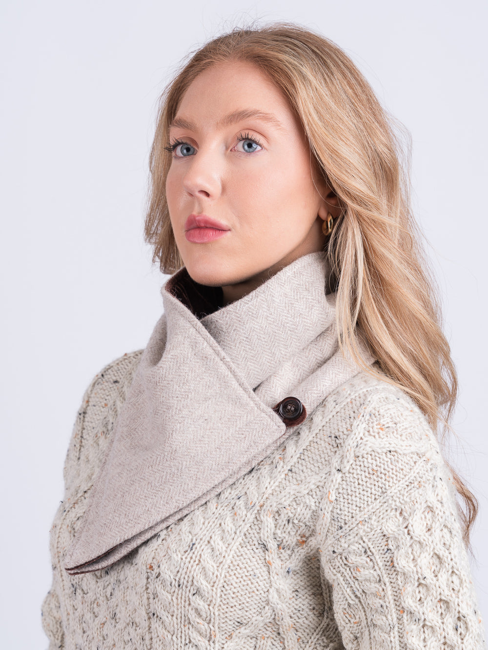 Alpaca Wool Tweed Snood