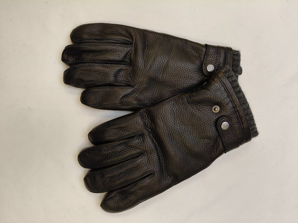 Men's Deerskin Leather Gloves in Black