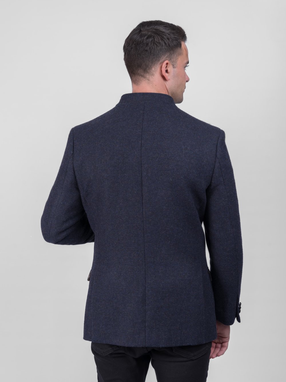 Nerhu Navy Tweed Heritage Jacket