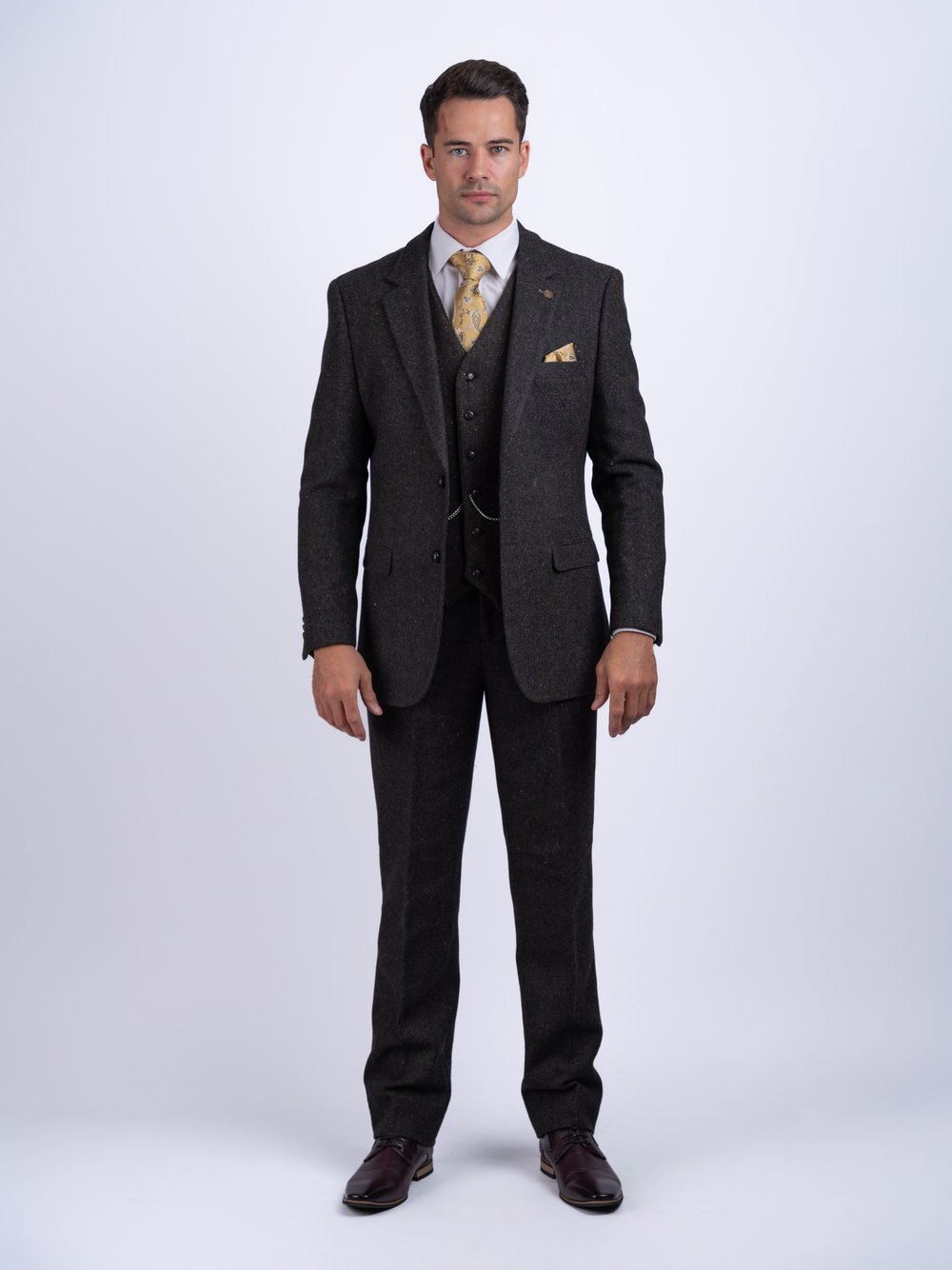 Brown Three Piece Suit