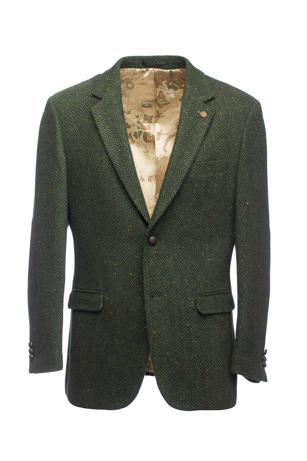 Veste de poète à chevrons verts de James Stephens