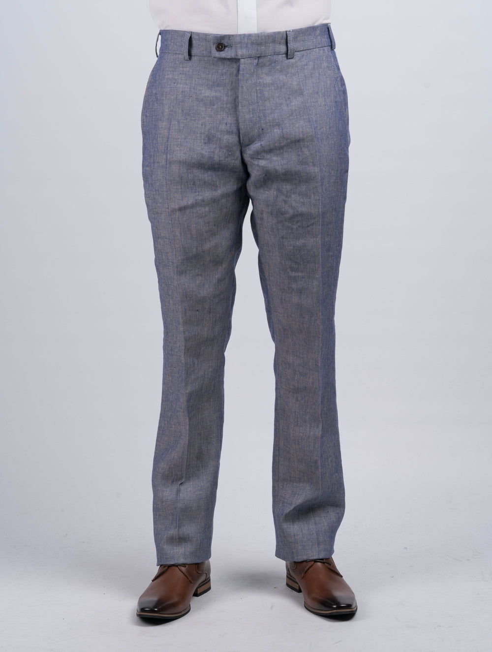 Mens Denim Irish Linen Trousers & Pants