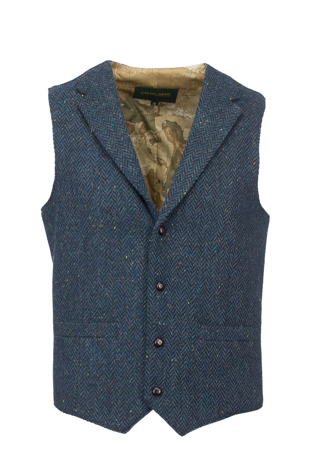 Gilet en tweed avec col WB Yeats