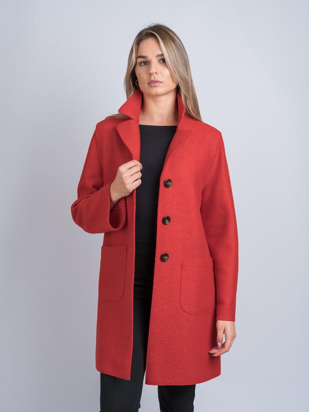 Orange Swing Coat