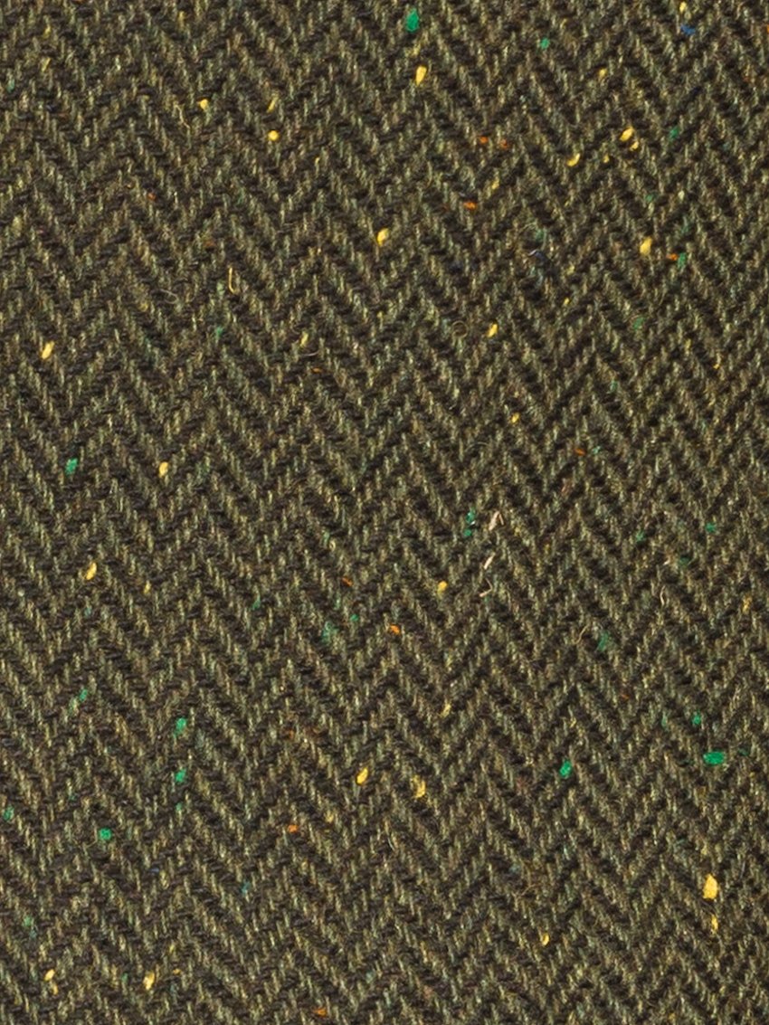 Green Knee Length Tweed  Skirt