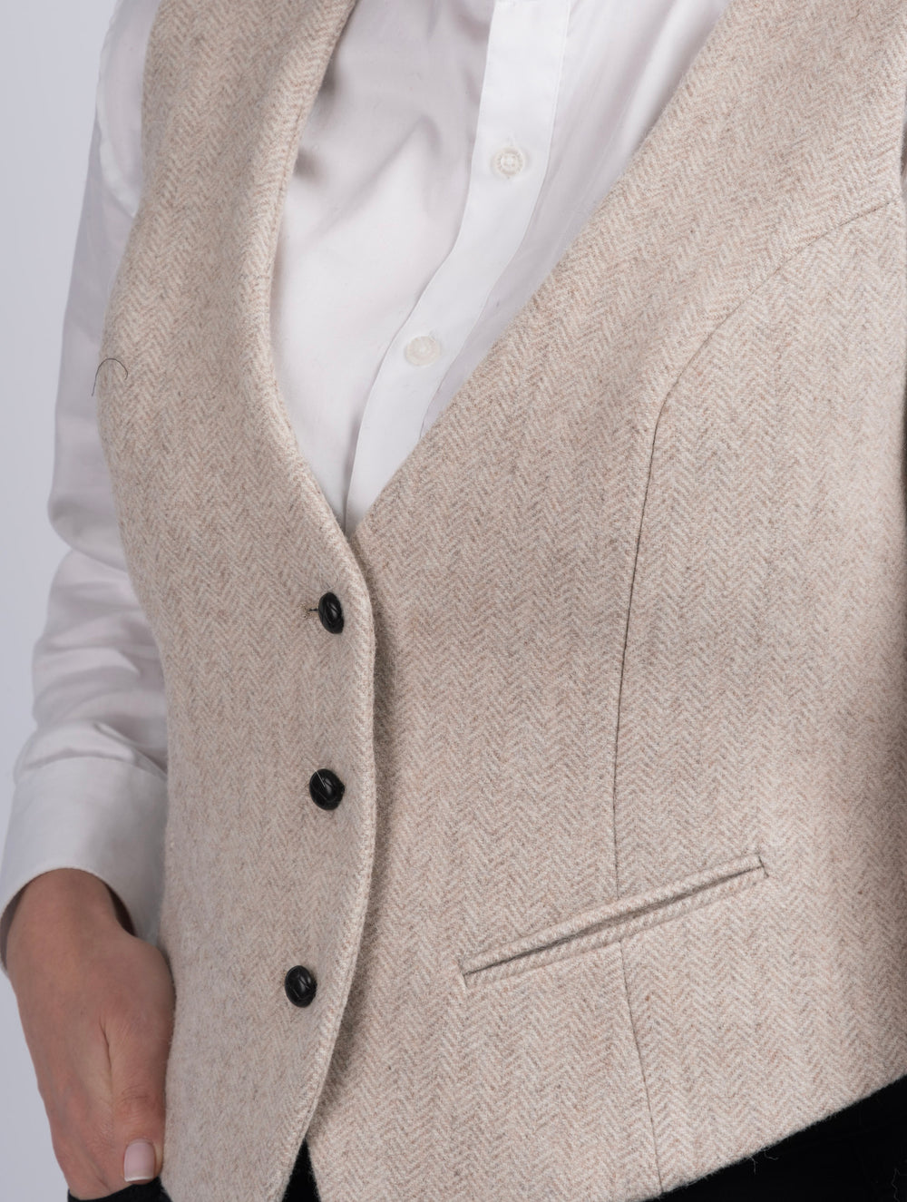 Women's Alpaca Tweed Wool Waistcoat & Vest