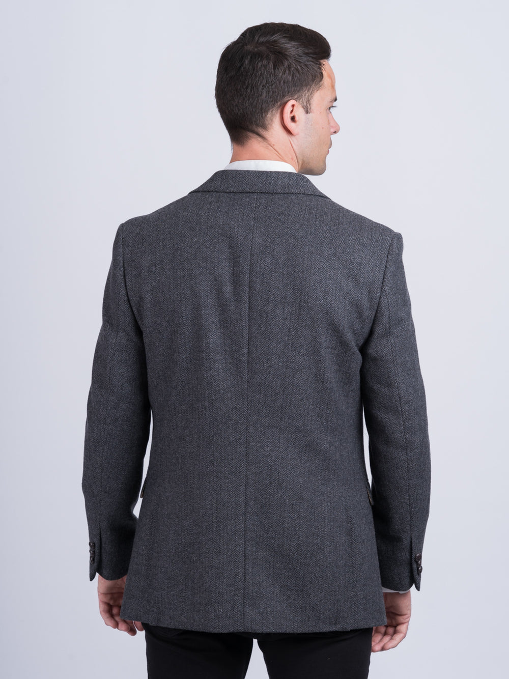 Veste et blazer en tweed coupe slim gris Heaney