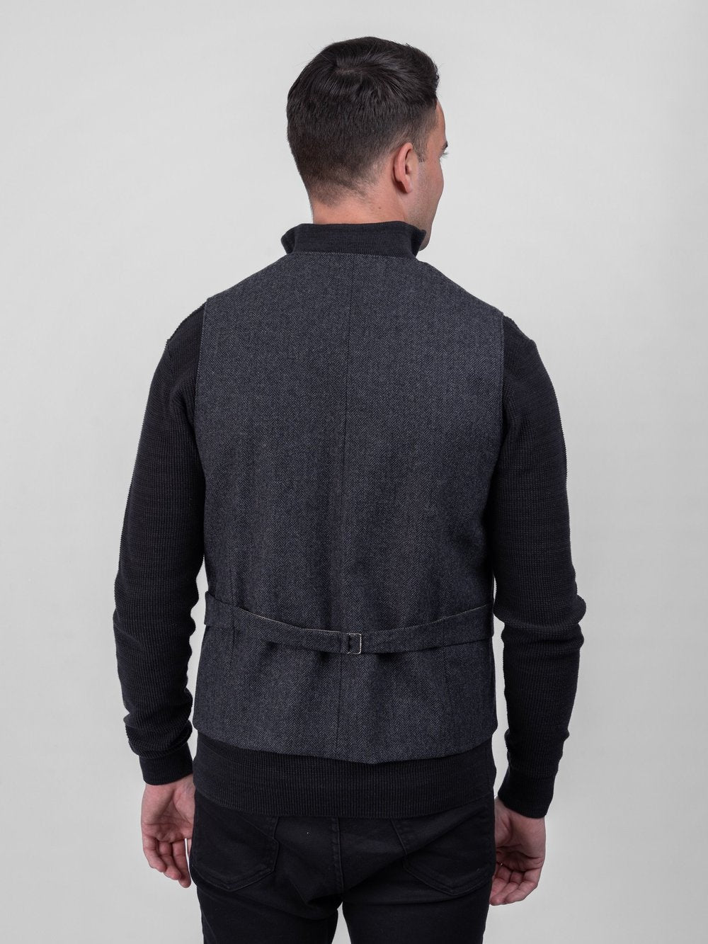 Behan Grey Tweed Waistcoat