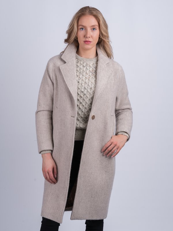 Manteau City en alpaga pour femme